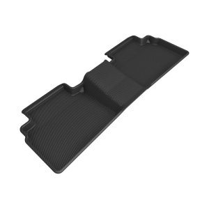 Hyundai Tucson Floor Mats - Rear - 3D MAXpider - Kagu Black R2 - Black - `22-`24